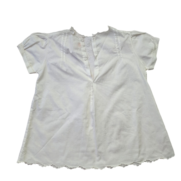 CASTER & CO x VINTAGE 40s delicately embroidered blouse / under‎ shirt size 1Y - Picture 3 of 10